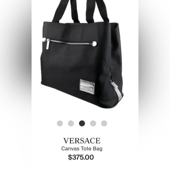 Versace Parfums Canvas Tote Bag NWOT - Picture 3 of 17